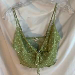 Green corset top